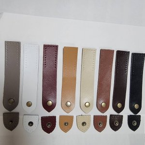 画像1: 本革撥水ジョイントパーツ12cm